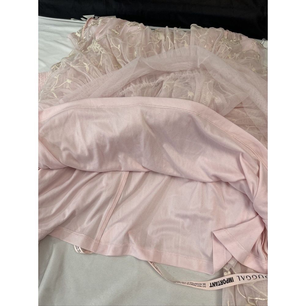 NEW MAC DUGGAL [ 6‎ ] 8005 Embroidered Floral Tiered Smock Neck Gown Rose Pink - Picture 7 of 16